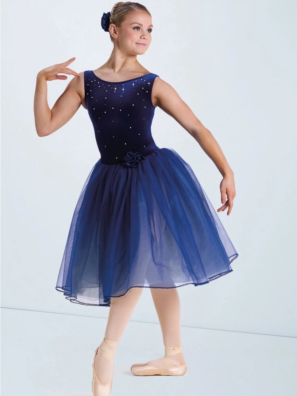 Weissman Navy Blue Girls' Tulle Ballet Costume Dress